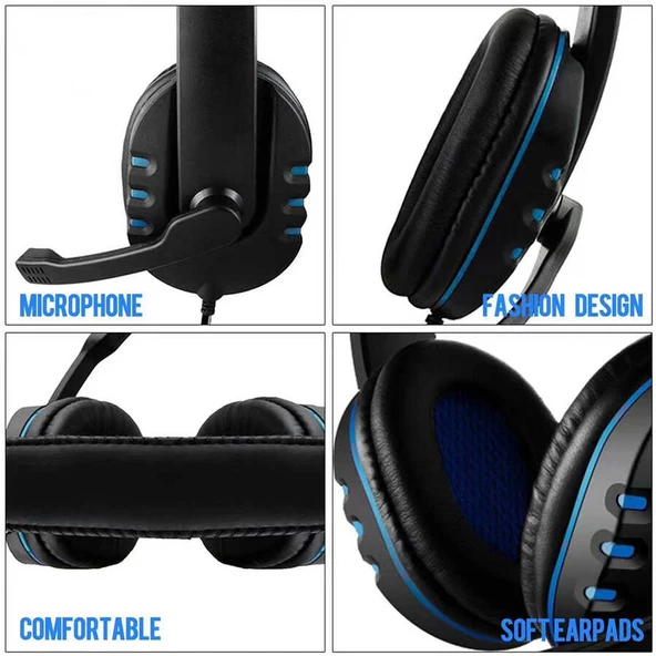 RGB Işıklı Oyuncu Kulaklığı Kulaküstü Yes Plus GM-111 - 4