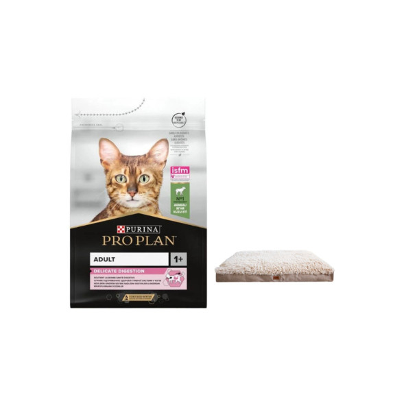 Pro Plan Delicate Kuzu Etli Yetişkin Kedi Maması 1.5 Kg + Lepus Pophidic Yatak