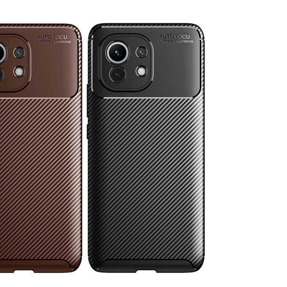 Xiaomi Mi 11 Kılıf Karbon Silikon Case - 3