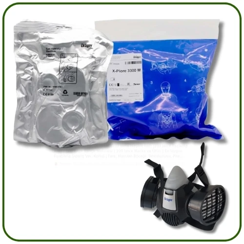 A1B1E1K1 Maske Filtresi | Drager X-Plore 3300 Gaz Maskesi İçin - Resim 10
