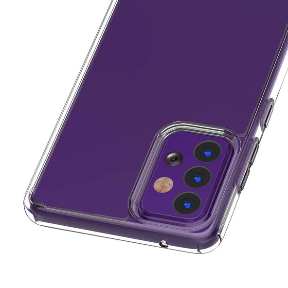 Samsung Galaxy A52 Kılıf Full Şeffaf Sararmaz Kapak - 5