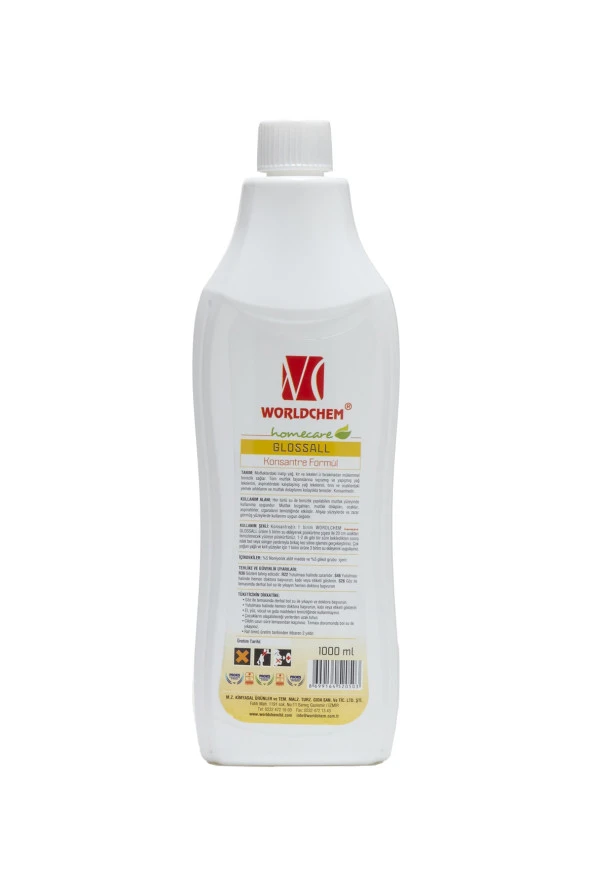 Glossal Helal Sertifikalı Yağ Çözücü Konsantre 1000 ml - 3