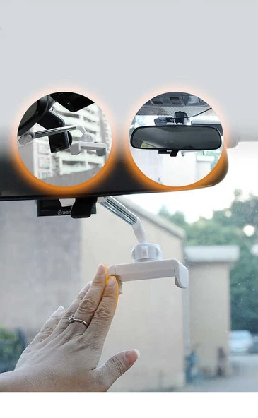 Dikiz Aynası İnce Araç İçi Telefon Tutucu Dik-Yan Durdurabilme - 8