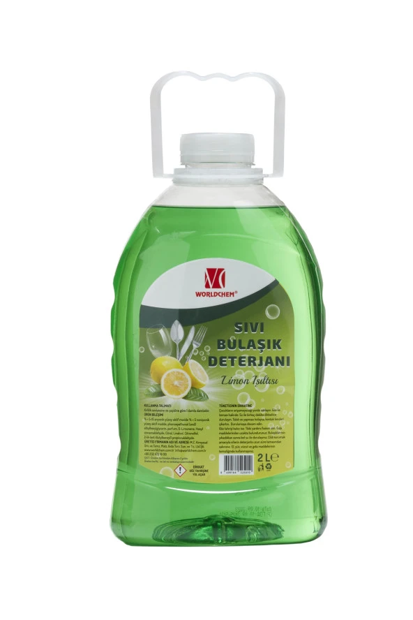 Sıvı Bulaşık Deterjanı Limon Işıltısı Yeşil 2 L - 2