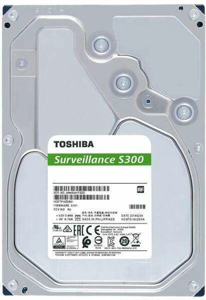 Toshiba 6TB  HDWT860UZSVA 3.5 S300 5400RPM 256MB SATA3 Güvenlik 7-24 Harddisk