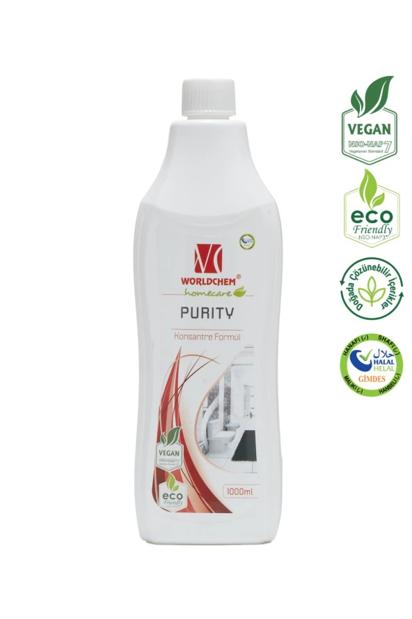 Purity Bitkisel Banyo Tuvalet Temizleyici Çevre Dostu Vegan 1000 ml