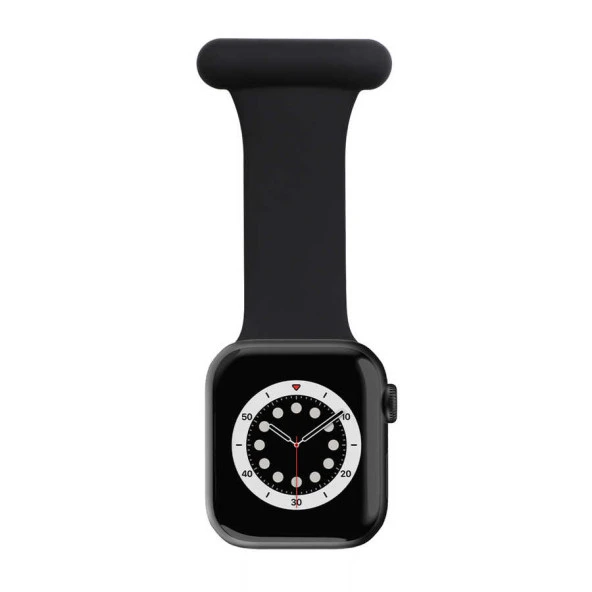 Apple Watch Kordon 42mm Çanta Gömlek Askılı Silikon Kordon 44