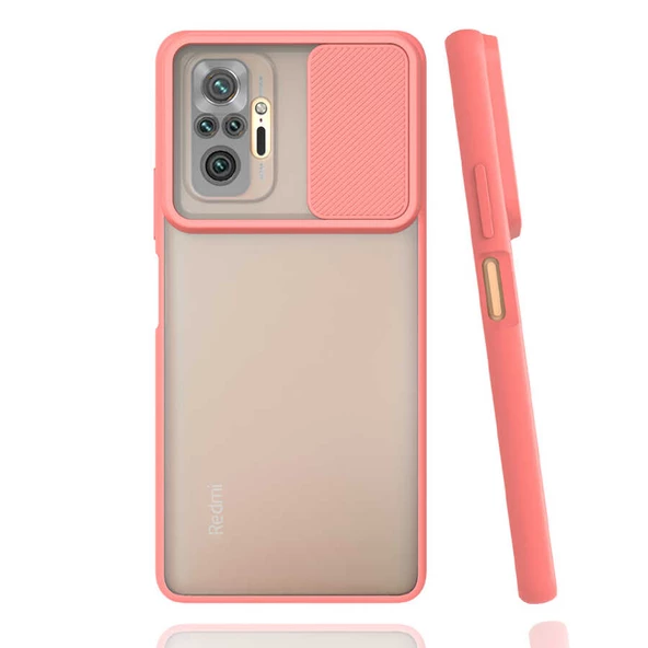 Xiaomi Redmi Note 10 Pro Kılıf Kamera Kapatmalı Lensi Case - 7