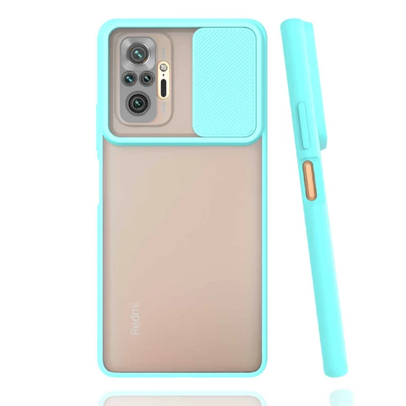 Xiaomi Redmi Note 10 Pro Kılıf Kamera Kapatmalı Lensi Case - 6