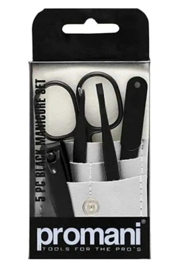PROMANİ 5 Lİ SİYAH MANİKÜR SETİ