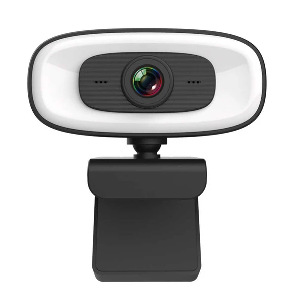 USB Webcam 2K HD Dahili Mikrofonlu Işıklı Online Görüşme PC-10 - 4