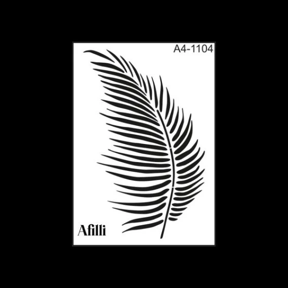 AFİLLİ STENCIL A1-1104 BAMBU PALM. 30*30