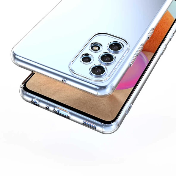Samsung Galaxy A52 Kılıf Kamera Korumalı Şeffaf Kapak - 5