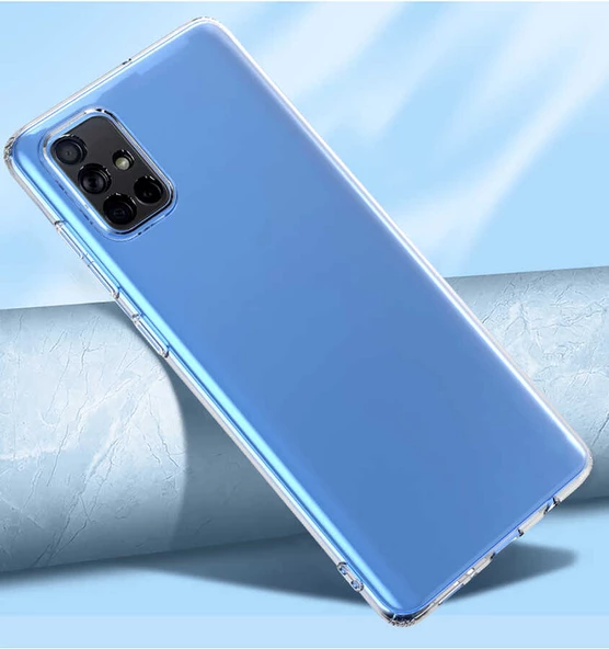 Samsung Galaxy A71 Kılıf Kamera Korumalı Şeffaf Kapak - 6
