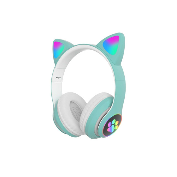 Sonia Bass A Kalite Kedi Kulağı Detaylı Bluetooth Kablosuz Rengarenk Işıklı Rgb Oyuncu Kulaklık