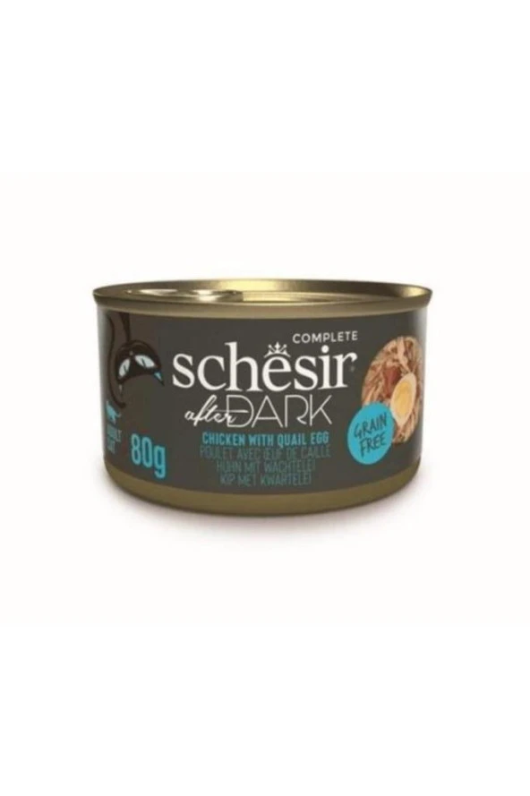 Schesir After Dark Wholefood Tavuklu ve Yumurtalı Yetişkin Kedi Konservesi 80gr