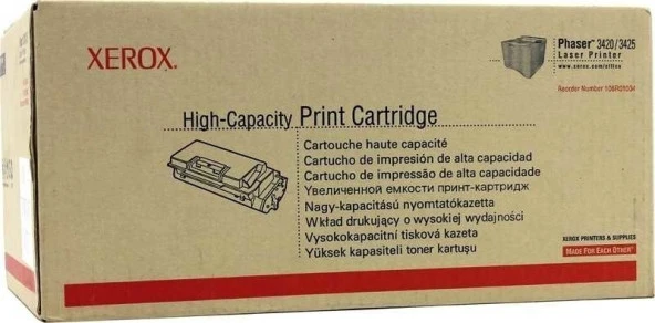 HPZR Xerox Phaser 3420-106R01034 Orjinal Toner Y.K.