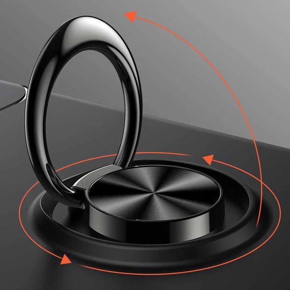 Xiaomi Redmi Note 9 4G Kılıf Yüzüklü Magnetli Ravel Case - 8