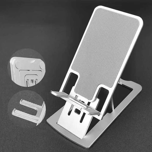 Slim Tablet Telefon Tutucu Standı Masaüstü H2 - 6