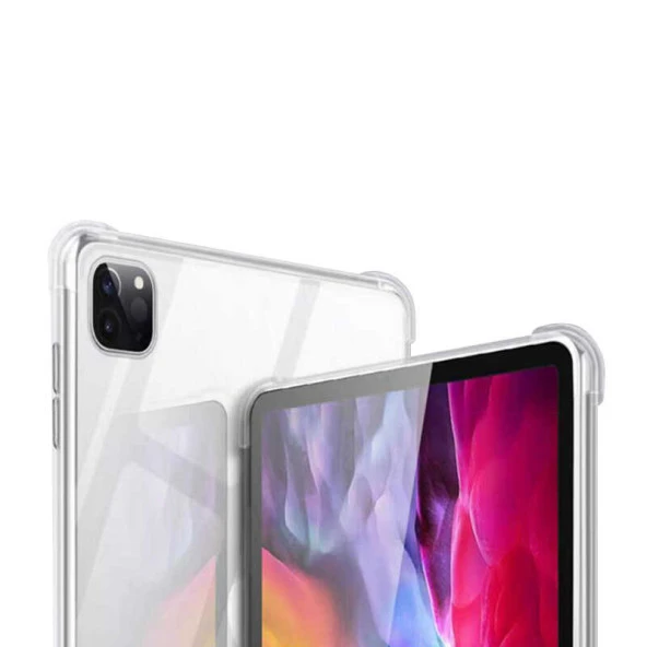 Apple iPad Pro 12.9 5. Nesil 2021 Kılıf Darbelere Dayanıklı Şeffaf Kapak A2378 A2379 A2461 A2462 - 6