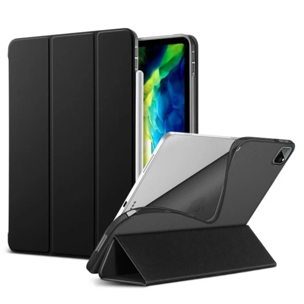 Apple iPad Pro 12.9 5. Nesil 6. Nesil Kılıf Arkası Silikon Smart Case 2018-2022