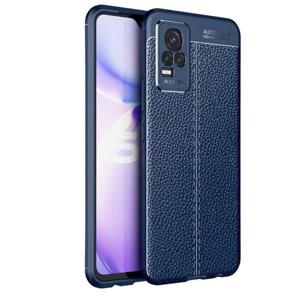 Vivo V21E Kılıf Deri Tarzı Niss Silikon Case