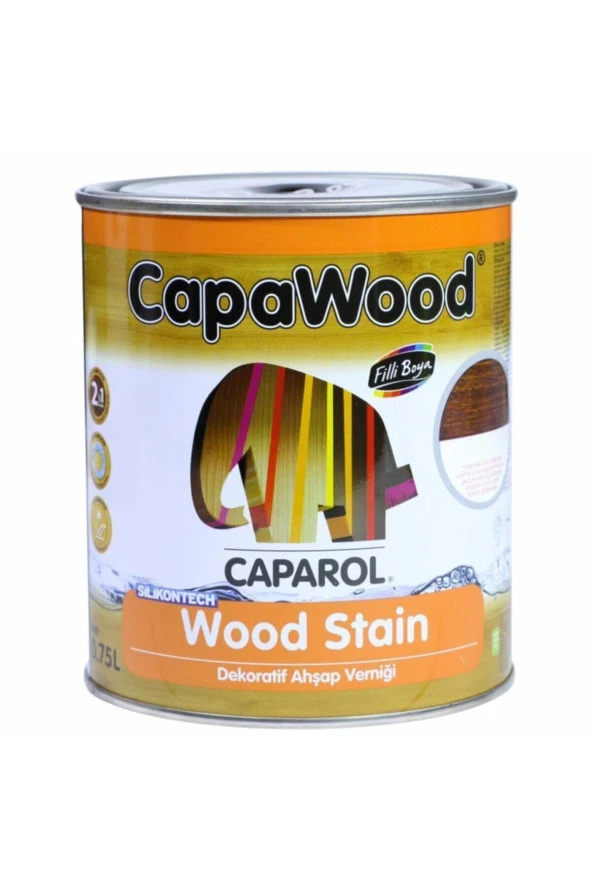 Filli Caparol Silikon Vernikli Ahşap Koruyucu 0,75 LT Açık Meşe