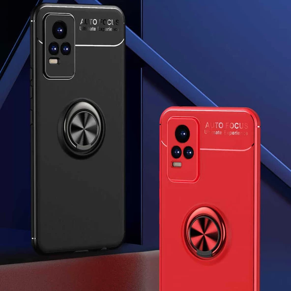 Vivo V21E Kılıf Yüzüklü Magnetli Ravel Case - 2