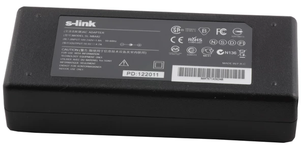 S-link SL-NBA82 90w 19.5v 4.7a 6.0-4.4 Notebook Adaptörü