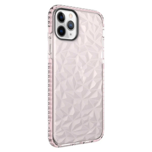Apple iPhone 11 Pro Max Kılıf Bumper Şeffaf Buzlu Kapak - 4