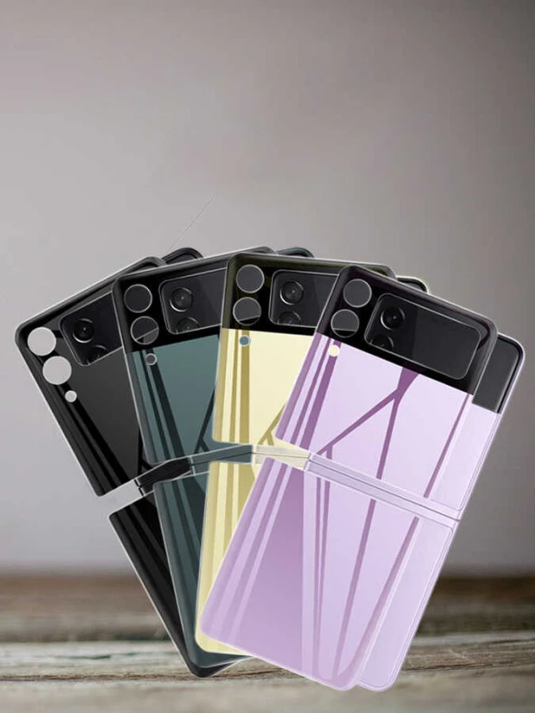 Samsung Galaxy Z Flip 3 3D Standart 2 in 1 Kamera Koruyucu - 6