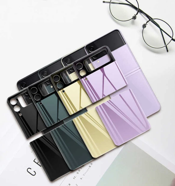 Samsung Galaxy Z Flip 3 3D Standart 2 in 1 Kamera Koruyucu - 9