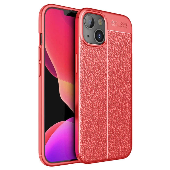 Apple iPhone 13 Kılıf Deri Tarzı Niss Silikon Case