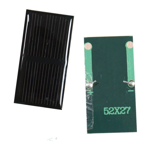 Güneş Paneli - Solar Panel 1.5V 100mA 52x27mm - Resim 3