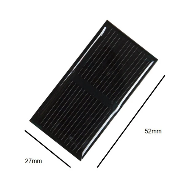 Güneş Paneli - Solar Panel 1.5V 100mA 52x27mm - Resim 4