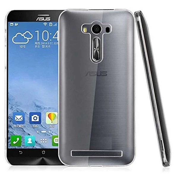 Asus Zenfone 2 Laser ZE500KL Kılıf Şeffaf Silikon Hibrit Case - 2