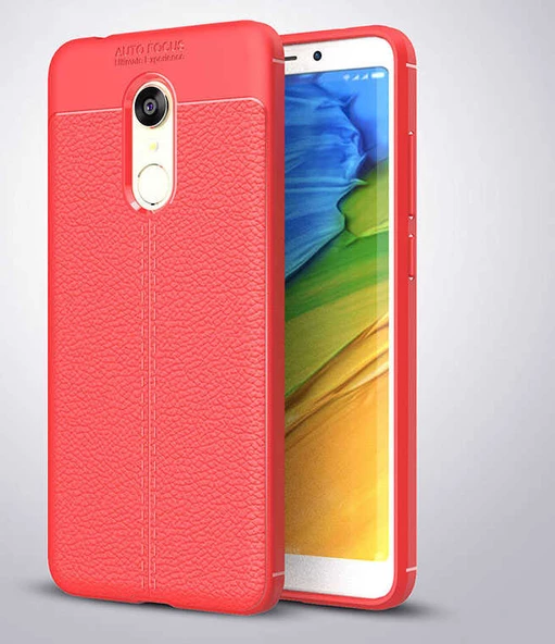 Xiaomi Redmi 5 Plus Kılıf Deri Tarzı Niss Silikon Case