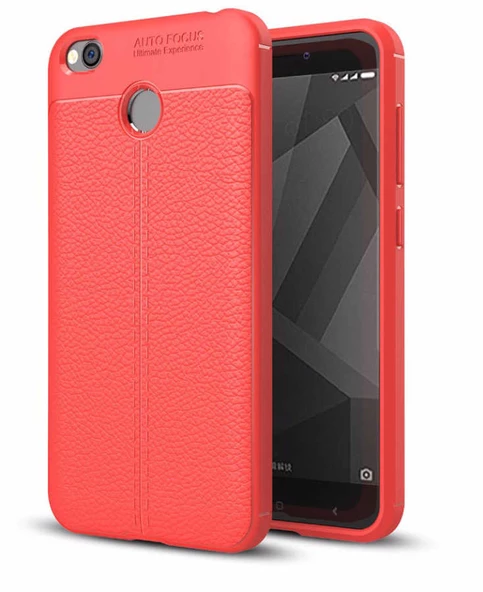 Xiaomi Redmi 4x Kılıf Deri Tarzı Niss Silikon Case