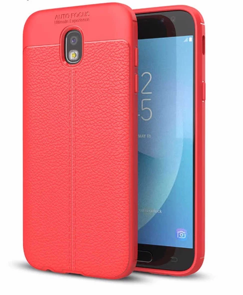 Samsung Galaxy J730 Pro Kılıf Deri Tarzı Niss Silikon Case