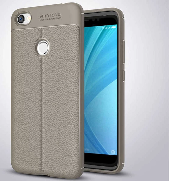 Xiaomi Redmi Note 5A Kılıf Deri Tarzı Niss Silikon Case