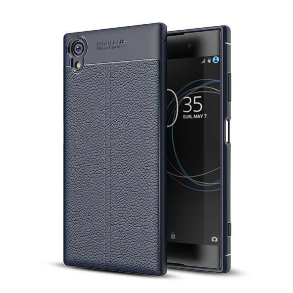 Sony Xperia XA1 Plus Kılıf Deri Tarzı Niss Silikon Case