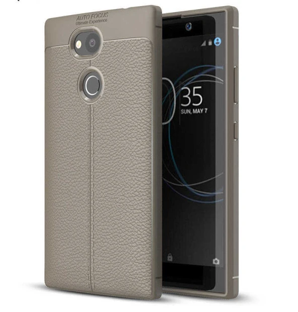 Sony Xperia XA2 Ultra Kılıf Deri Tarzı Niss Silikon Case