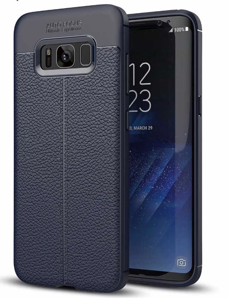 Samsung Galaxy S8 Kılıf Deri Tarzı Niss Silikon Case