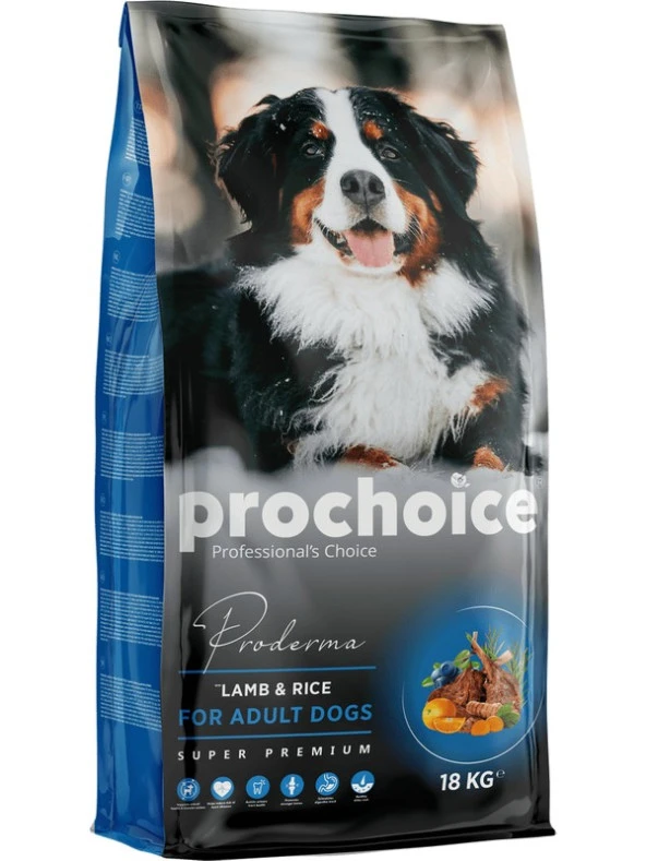 Prochoice Proderma Yetişkin Kuzu Etli Köpek Maması 18 kg P4000