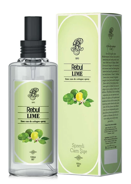 Rebul 125ml Lime Spreyli Kolonya Pet