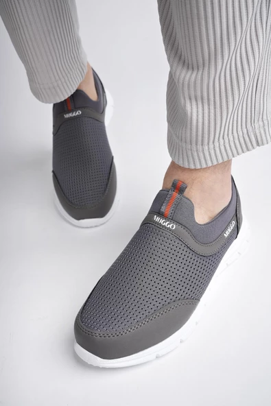 Muggo PODGO Garantili Unisex Ortopedik Bağcıksız Nefes Alabilen Hafif Yürüyüş Sneaker Spor Ayakkabı - 6