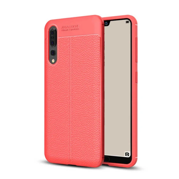 Huawei P20 Pro Kılıf Deri Tarzı Niss Silikon Case