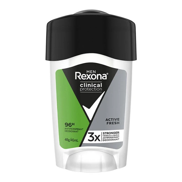 Rexona Men Clinical Protection Erkek Stick Deodorant Active Fresh 45 ml