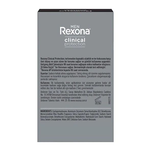 Rexona Men Clinical Protection Erkek Stick Deodorant Active Fresh 45 ml - 7