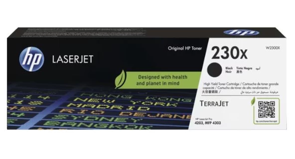 HP 230X Black Siyah 7.500 Sayfa Toner W2300X